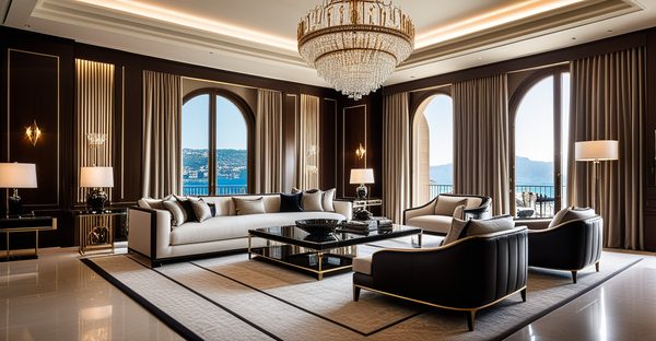 Décoration d'intérieur de luxe à monaco : élégance et exclusivité